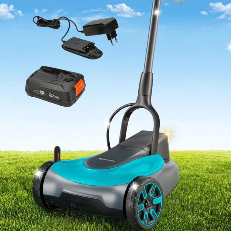 Kosiarka akumulatorowa GARDENA 22/18V P4A 14620-20 22 cm, rozdrabnianie, 2.5 Ah, 18 V, 1 akumulator 2.5 Ah