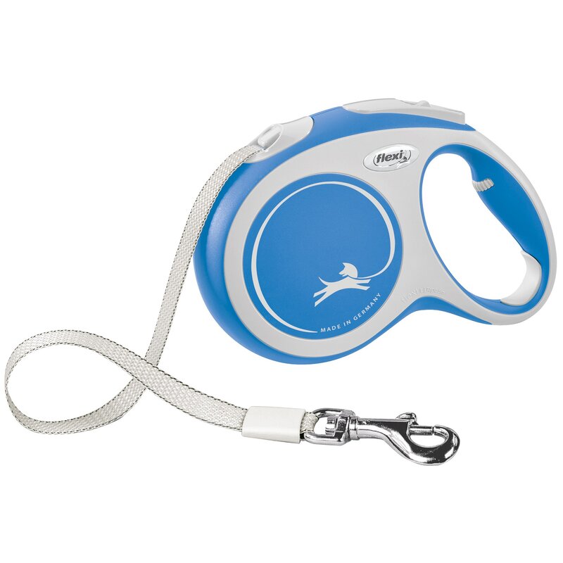 Smycz FLEXI New Comfort L (5 m - 60 kg) Niebiesko-biały