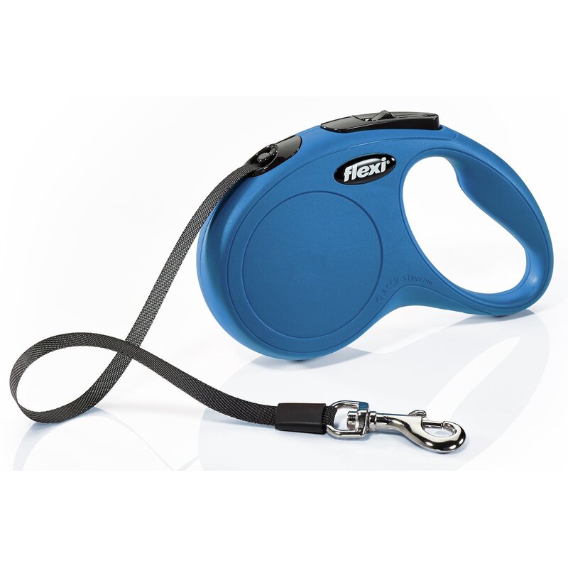 Smycz FLEXI New Classic M (5 m - 25 kg) Niebieski