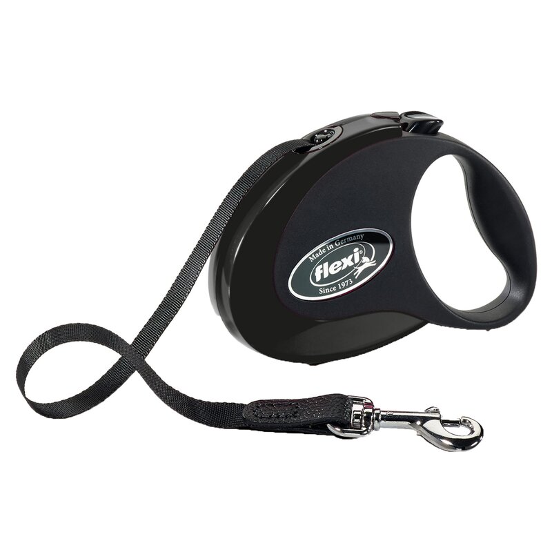 Smycz FLEXI Style S (3 m - 12 kg) Czarny