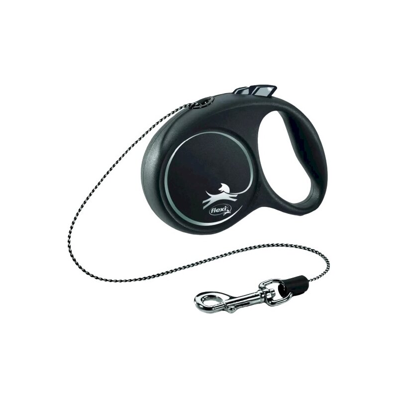 Smycz FLEXI Black Design XS (3 m - 8 kg) Czarny