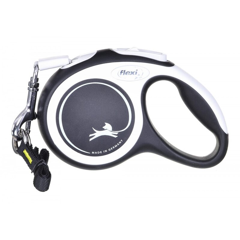 Smycz FLEXI New Comfort XS (3 m - 12 kg) Czarno-biały