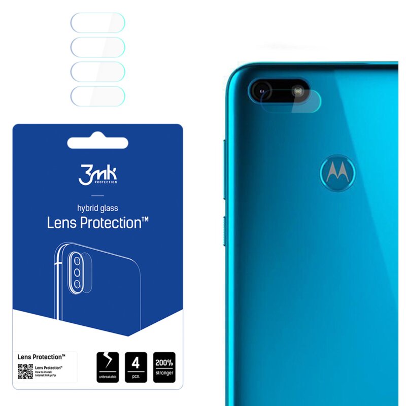 Szkło hybrydowe 3MK Lens Protection do Motorola Moto E6 Play