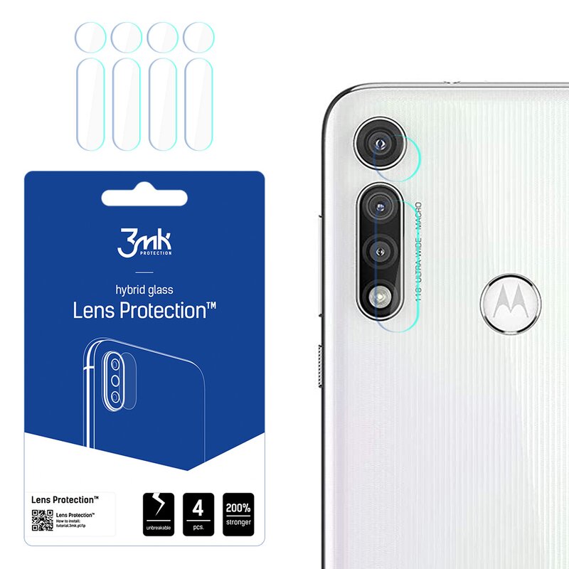 Szkło hybrydowe na obiektyw 3MK Lens Protection do Motorola Moto G Fast