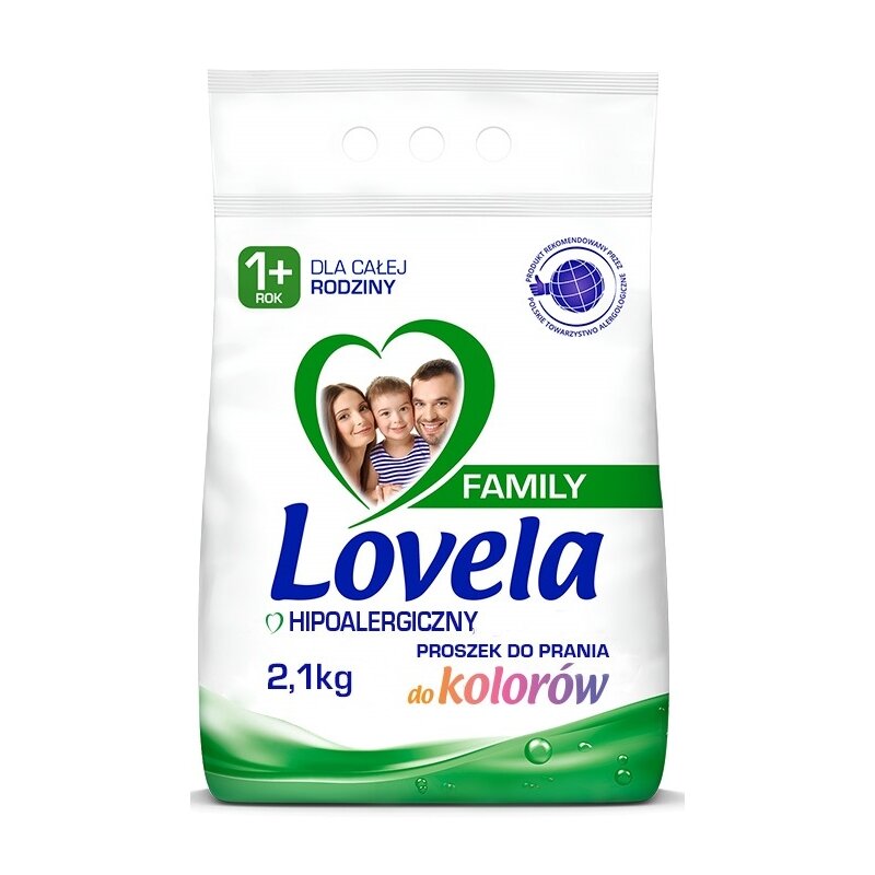Proszek do prania LOVELA Family 2.1 kg do kolorowych tkanin hipoalergiczny