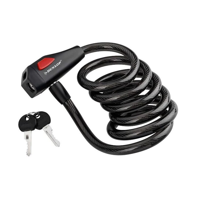 Zapięcie rowerowe DUNLOP Linka Czarny