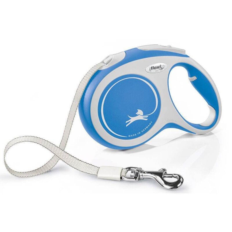 Smycz FLEXI New Comfort M (5 m - 25 kg) Niebiesko-biały
