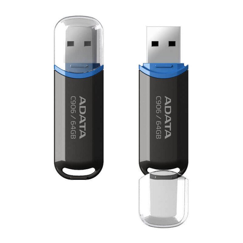 ADATA FLASHDRIVE C906 64GB USB 2.0 BLACK