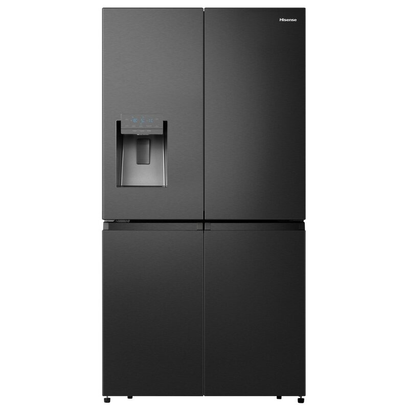 Lodówka HISENSE Pure Line RQ760N4AFF No frost Side by side Kostkarka 178.5cm Czarna