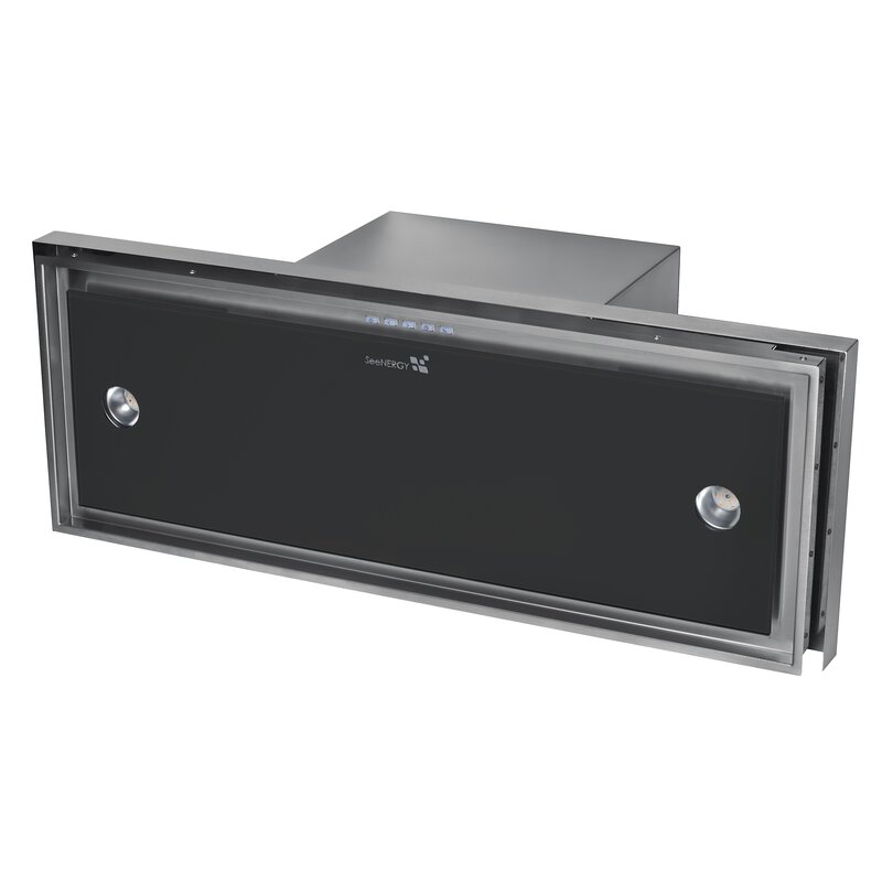 Okap SEENERGY Iris Incasso Vetro 76 Czarny