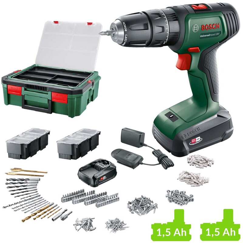 Wiertarko-wkrętarka BOSCH UniversalImpact 18V 06039D4103 zestaw akumulatorów