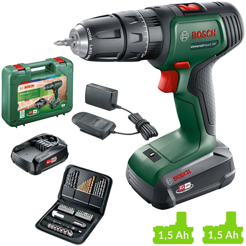 Wiertarko-wkrętarka BOSCH UniversalImpact 18V 06039D4104 zestaw akumulatorów