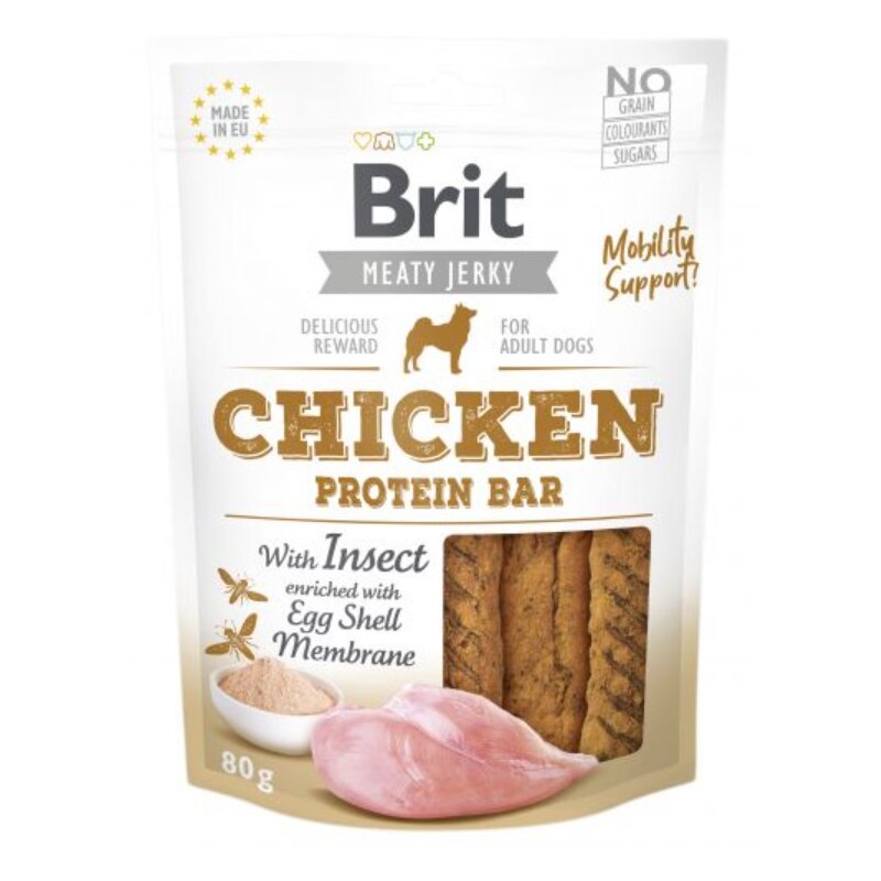 Przysmak dla psa BRIT Jerky Chicken with Insect Protein Bar 200 g