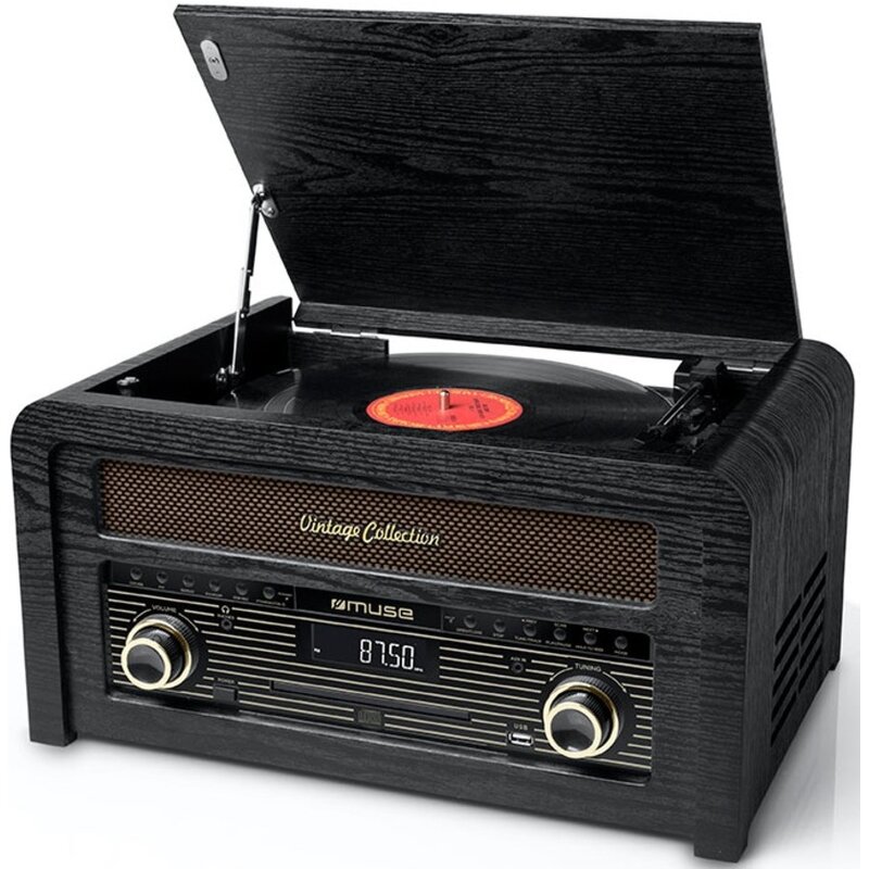 Gramofon MUSE MT-115 W Bluetooth USB Czarny