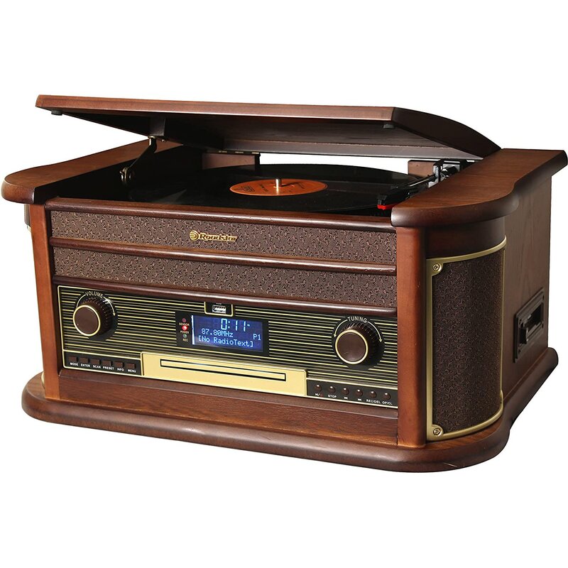 Gramofon ROADSTAR HIF-1996D Bluetooth USB Drewno