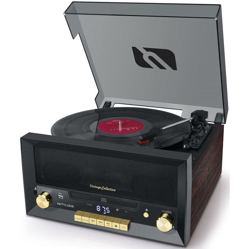 Gramofon MUSE MT-112 W Czarny