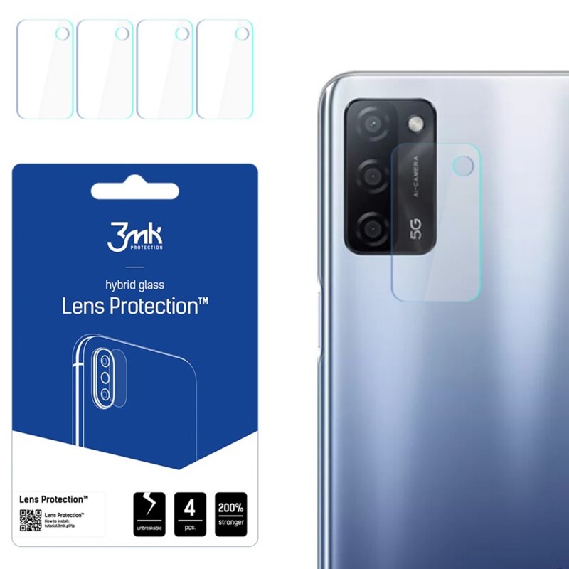 Szkło hybrydowe 3MK Lens Protection do Oppo A55 5G