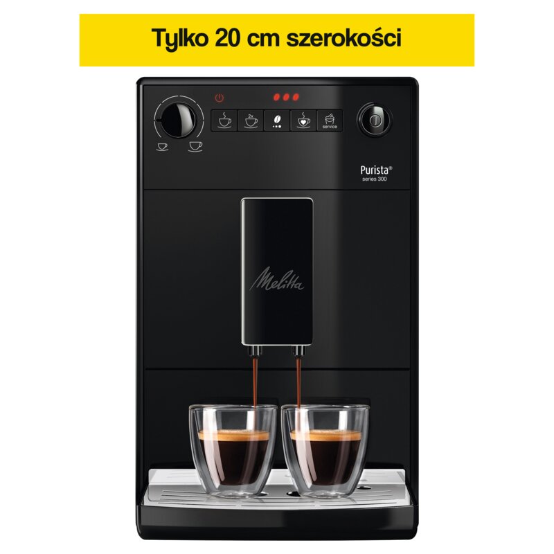 Ekspres MELITTA Purista Pure Black F23 0-002 20 cm szerokości