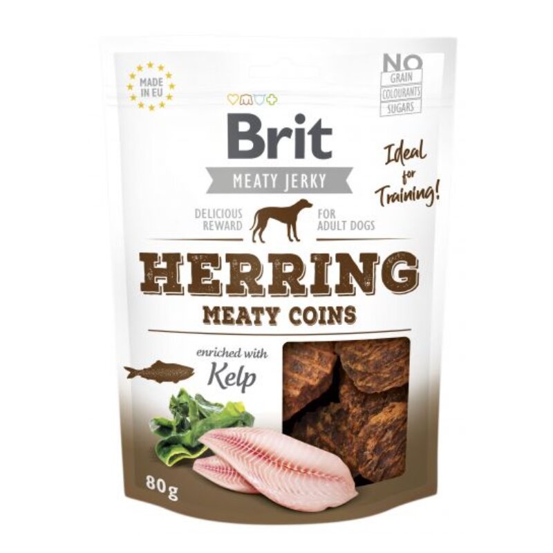 Przysmak dla psa BRIT Jerky Herring Meaty Coins 80 g