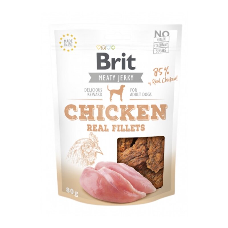 Przysmak dla psa BRIT Jerky Filet z kurczaka 80 g