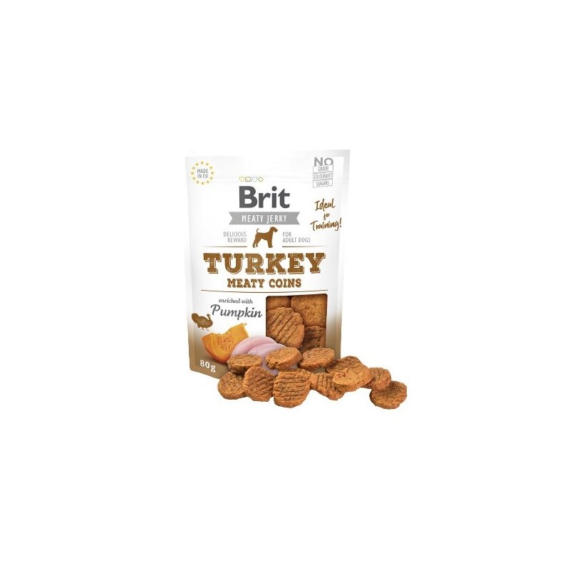 Przysmak dla psa BRIT Jerky Turkey Meaty Coins Pumpkin 80 g