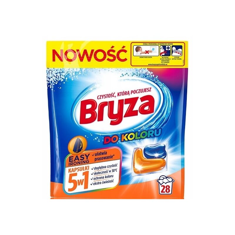 Kapsułki do prania BRYZA 5 w 1 Easy Ironing - 28 szt.