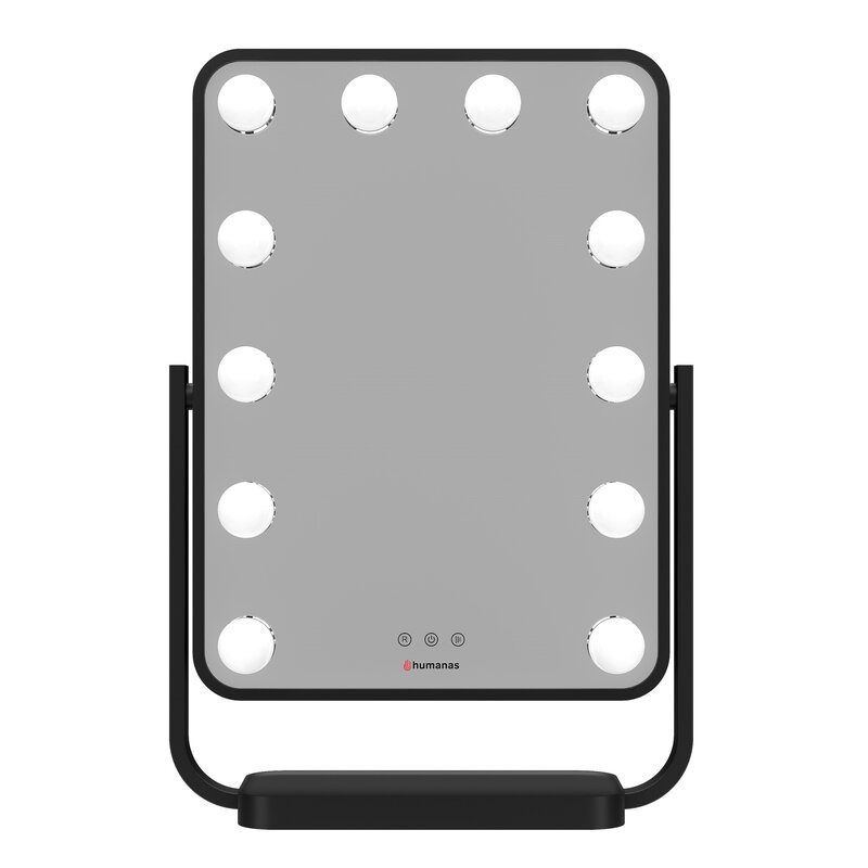 Lusterko kosmetyczne HUMANAS HS-HM01 Czarny