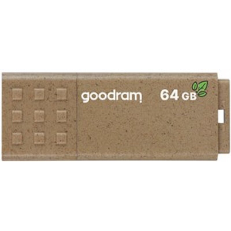 Pendrive GOODRAM UME3 Eco Friendly 64GB, USB 3.2 Gen. 1 (USB 3.0), Odczyt 60 Mb/s, Zapis 20 Mb/s Brązowy