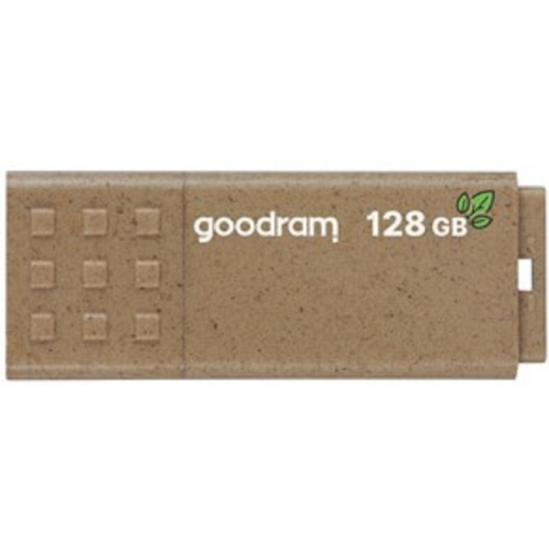 Pendrive GOODRAM UME3 Eco Friendly 128GB, USB 3.2 Gen. 1 (USB 3.0), Odczyt 60 Mb/s, Zapis 20 Mb/s Brązowy