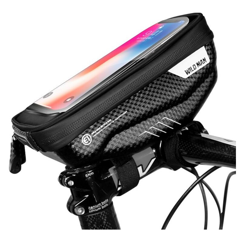 Torba rowerowa na kierownicę WILDMAN Hardpouch Bike Mount ”S” Czarny