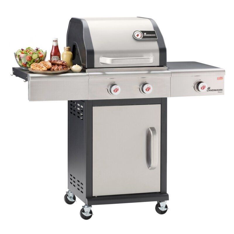 Grill ogrodowy gazowy LANDMANN Triton maxX PTS 2.1 12916 10.9 kW 44 x 48 cm