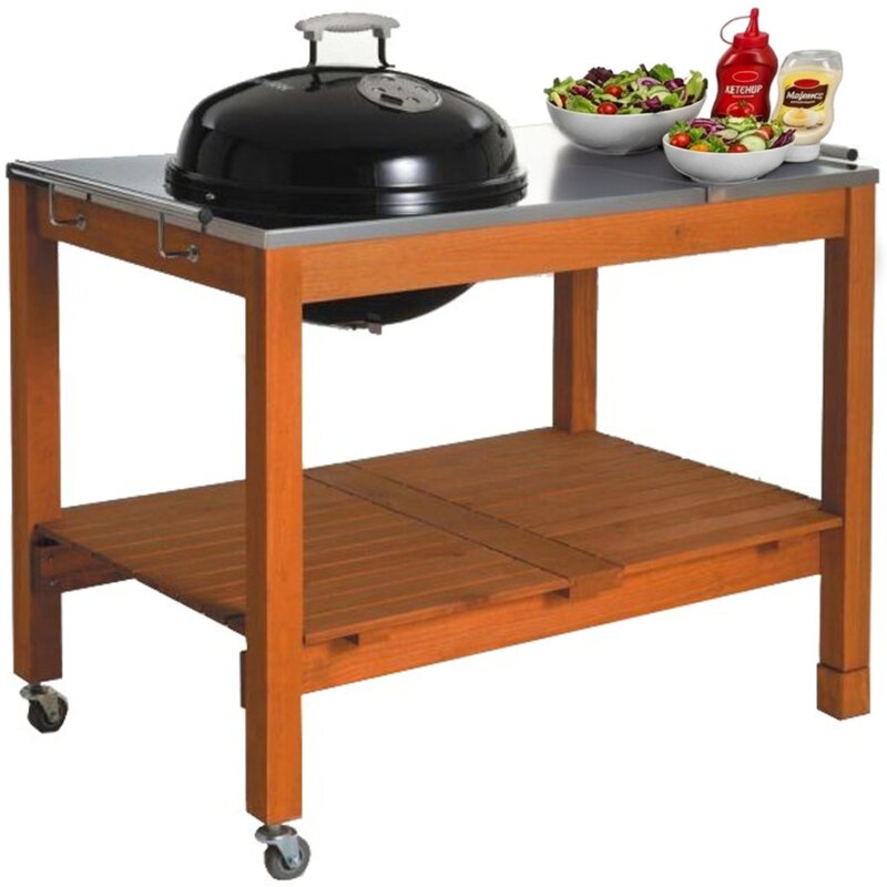 Grill ogrodowy węglowy LANDMANN 11484 Zamykany, okrągły, na kółkach