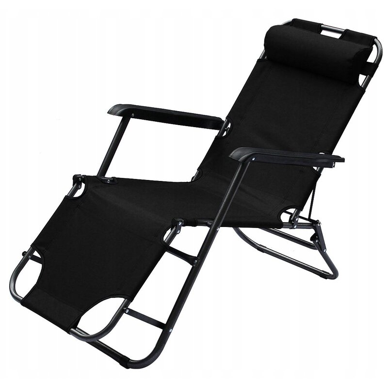 Leżak ROYOKAMP 1032238 Czarny