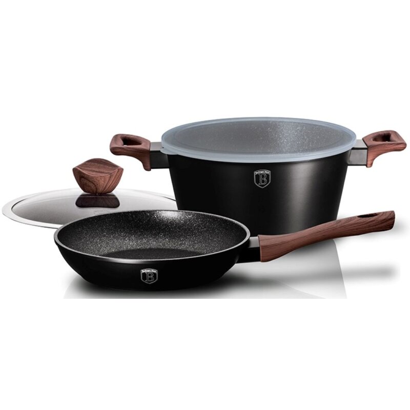 Zestaw garnków BERLINGER HAUS Ebony Rosewood Collection BH/6782 (4 elementy)