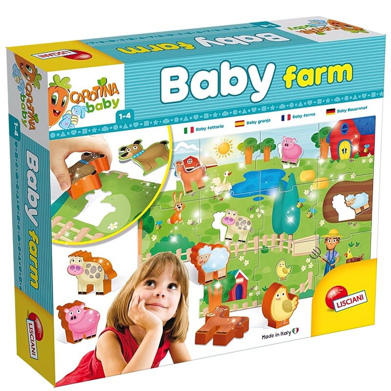 Puzzle LISCIANI Carotina Baby Farma 304-67848 (12 elementów)