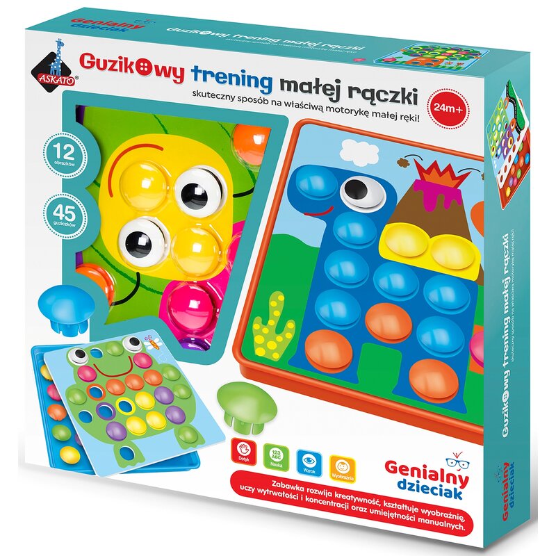 Mozaika ASKATO Genialny dzieciak Guzikowy trening małej rączki 104775