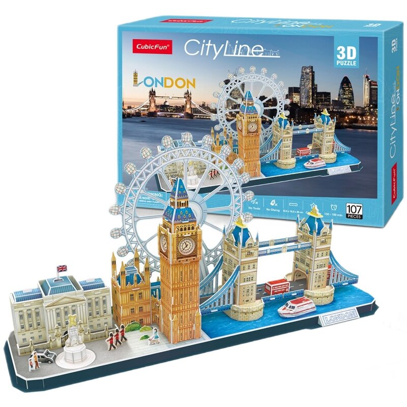 Puzzle 3D CUBIC FUN City Line London MC253H (107 elementów)
