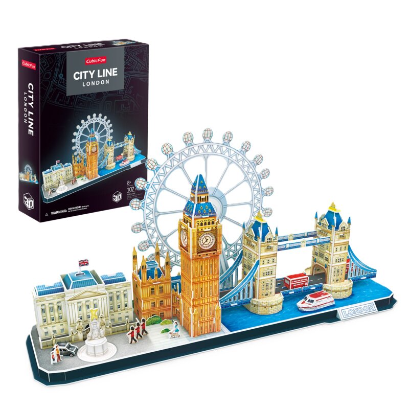 Puzzle 3D CUBIC FUN City Line London MC253H (107 elementów)
