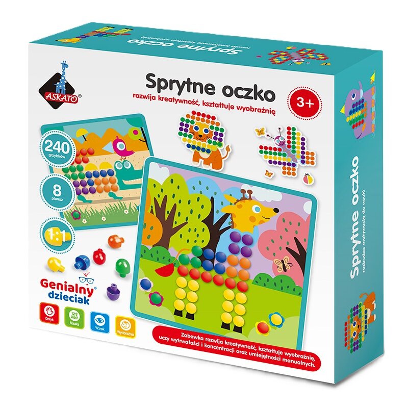 Zabawka edukacyjna ASKATO Genialny dzieciak Sprytne oczko 104799