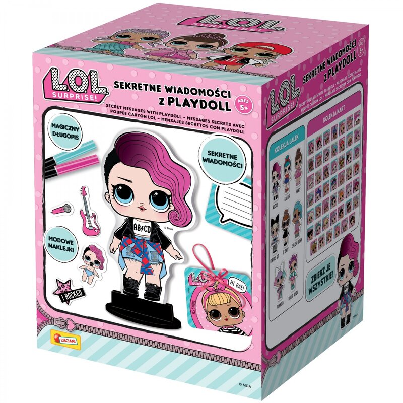 Zestaw kreatywny LISCIANI L.O.L. Surprise Sekretne wiadomości z Playdoll 304-PL69460