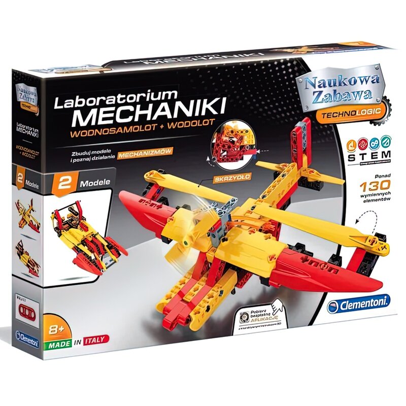 Klocki plastikowe CLEMENTONI Naukowa zabawa Wodnosamolot i Wodolot 50060