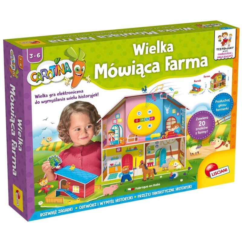 Zestaw edukacyjny LISCIANI Carotina Wielka mówiąca farma 304-PL68340
