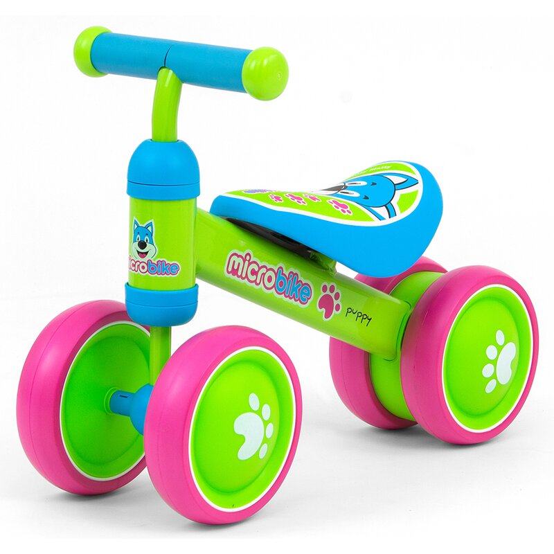 Rowerek biegowy MILLY MALLY Micro Puppy Zielono-różowy