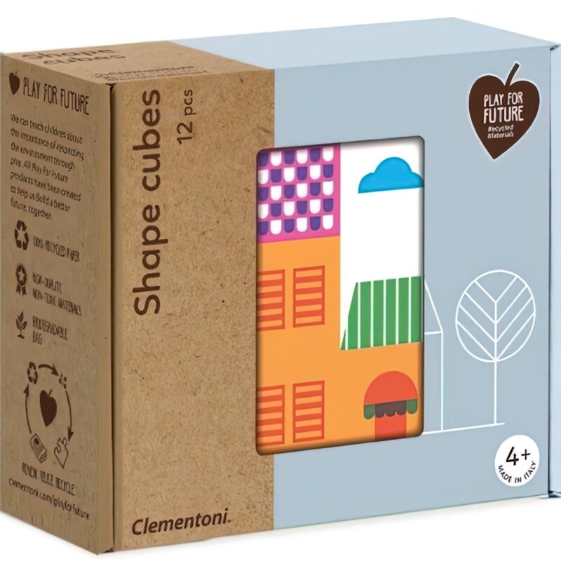 Układanka CLEMENTONI Play For Future Kostki Kształty Miasta 725371