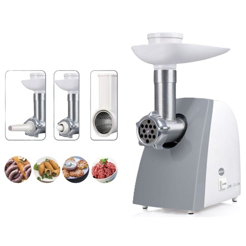 Maszynka do mięsa z szatkownicą ELDOM M200ZT Matt Biały