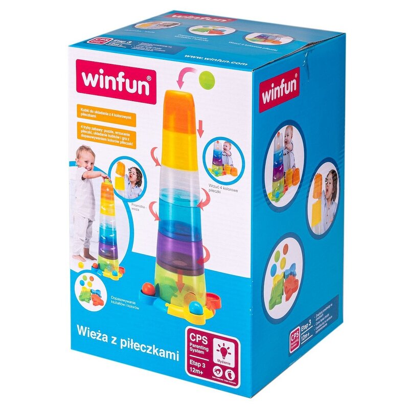 Zabawka edukacyjna SMILY PLAY Wieża z piłeczkami 000737