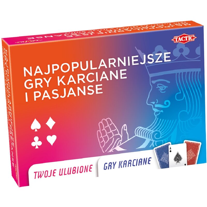 Gra karciana TACTIC Najpopularniejsze gry karciane i pasjanse 56883