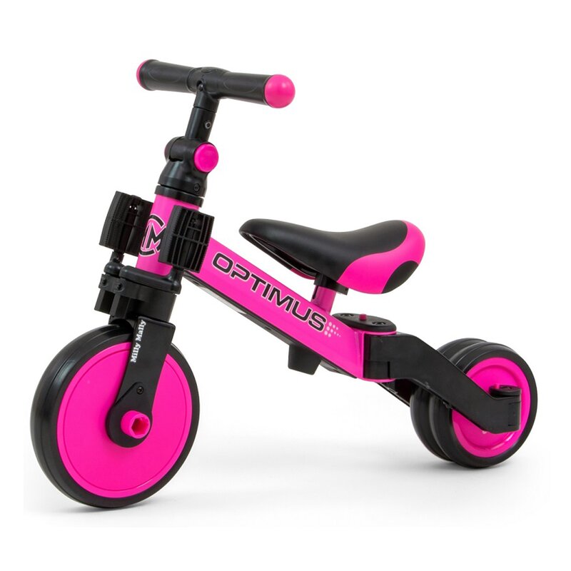 Rowerek biegowy MILLY MALLY 3w1 Optimus Różowy