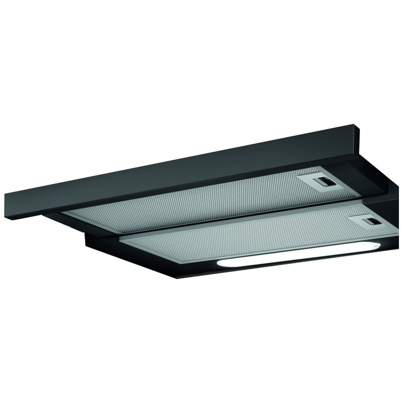 Okap teleskopowy ELICA ELITE 14 LUX 60 cm | sterowanie dotykowe | LED | czarny