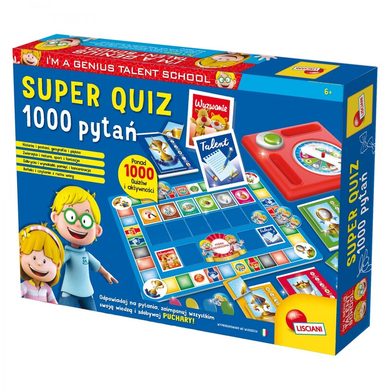 Gra edukacyjna LISCIANI I'm a Genius Super Quiz 1000 pytań 304-PL56477